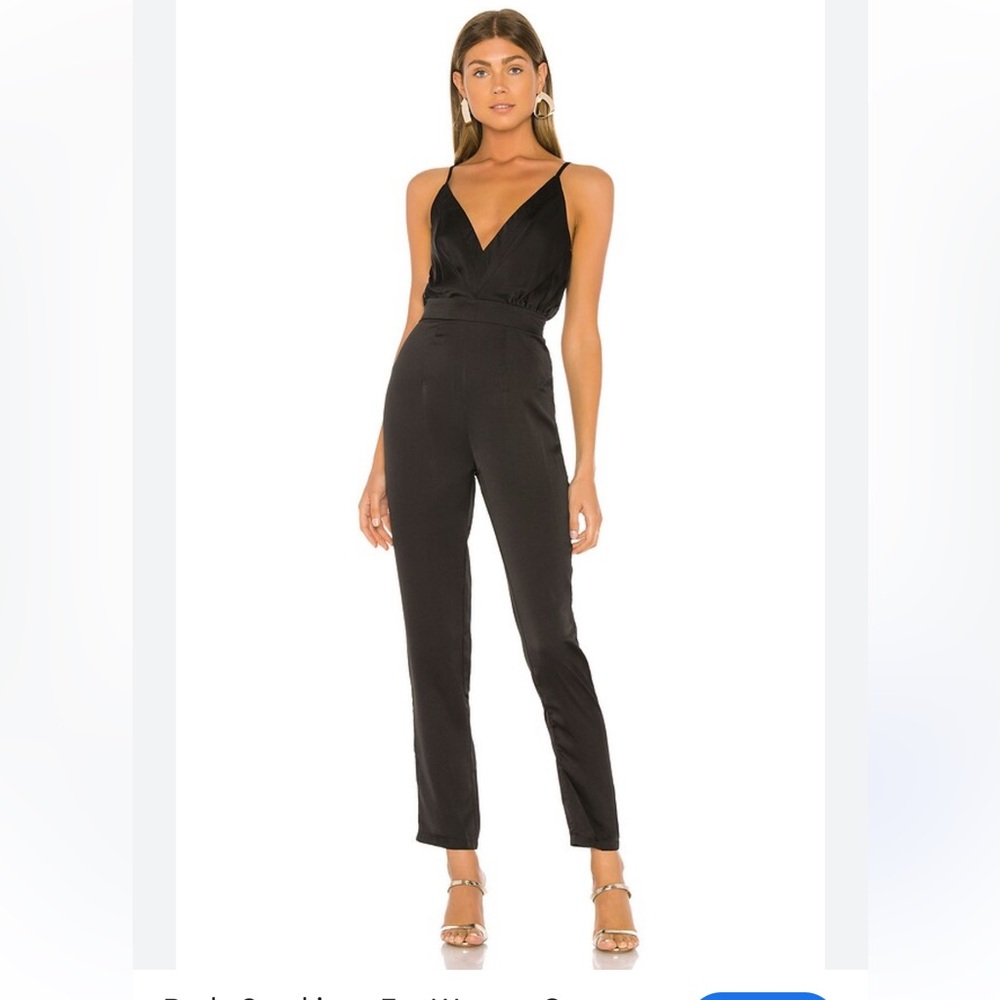 Superdown black jumpsuit